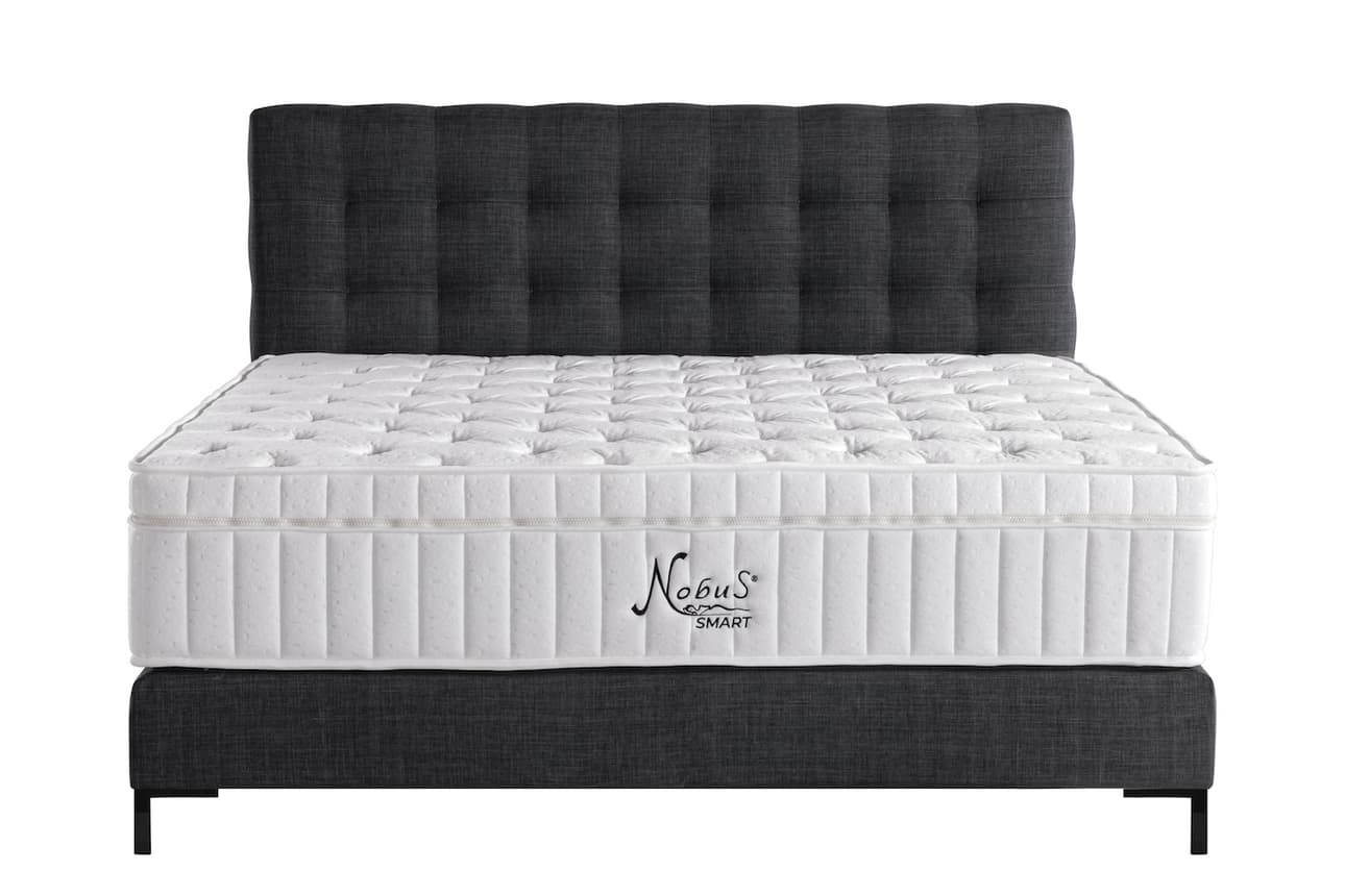 Boxspringbett Rome in Anthrazit (140x200cm)