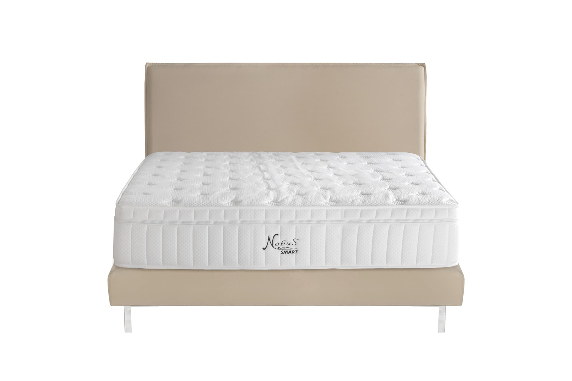 Boxspringbett Clark in Creme (200x200cm)