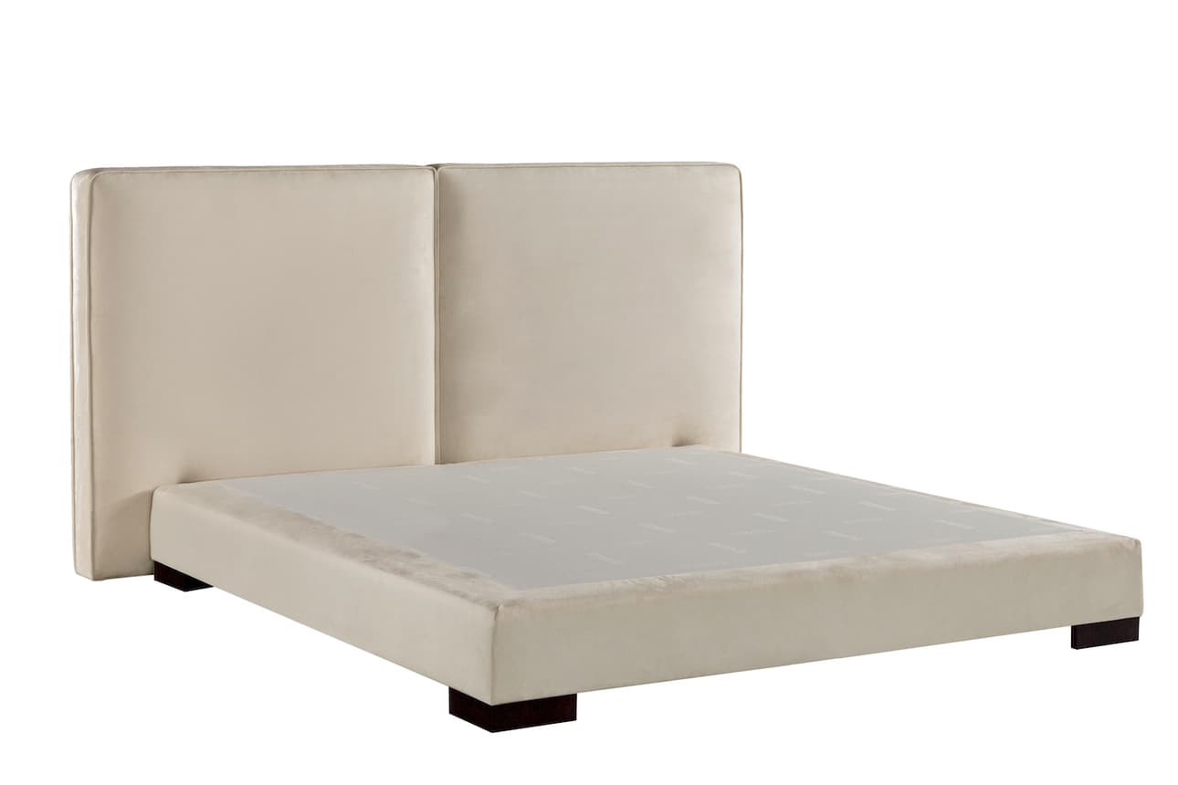 Boxspringbett Lazy Plus in Hell-Creme (180x200cm)