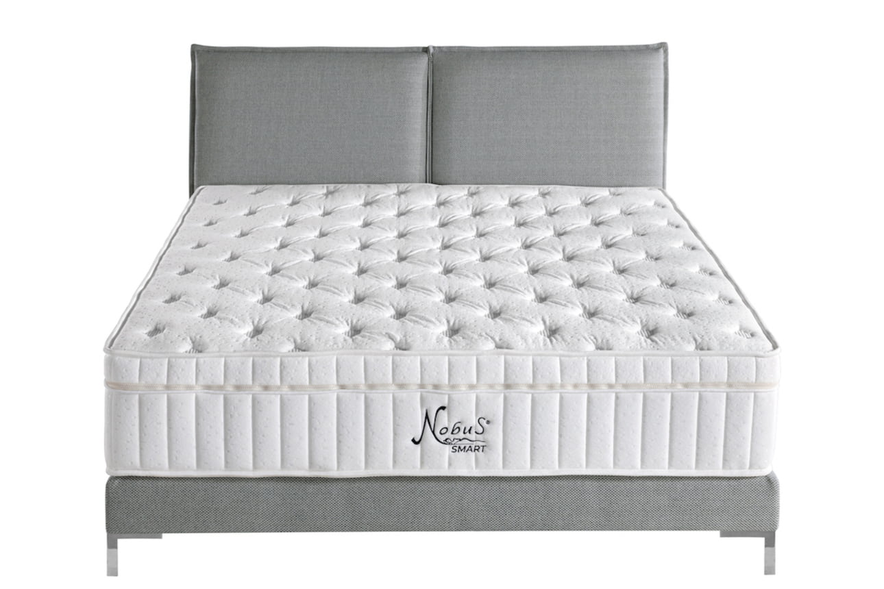 Boxspringbett Lissimo in Hellgrau (180x200cm)