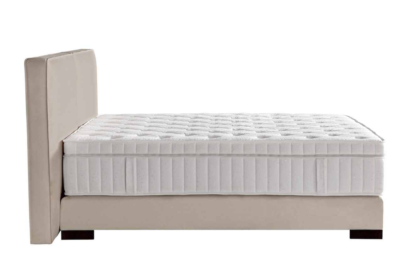 Boxspringbett Lazy Plus in Hell-Creme (160x200cm)