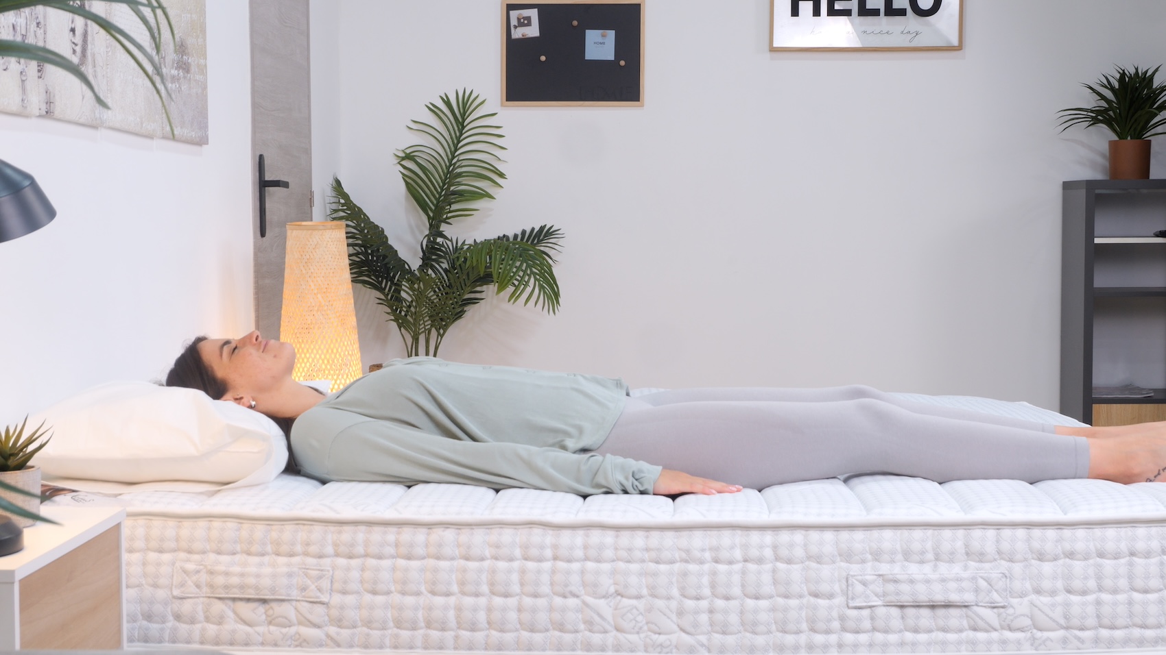 7-Zonen Taschenfederkern-Matratze antibakteriell mit 2 Härtegraden (90x200cm)