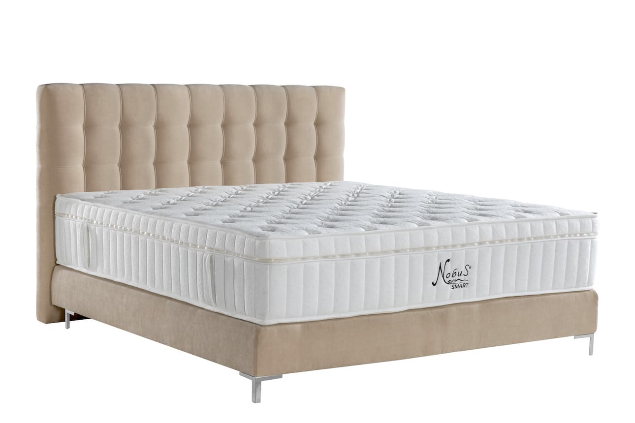 Boxspringbett Rome in Creme (180x200cm)