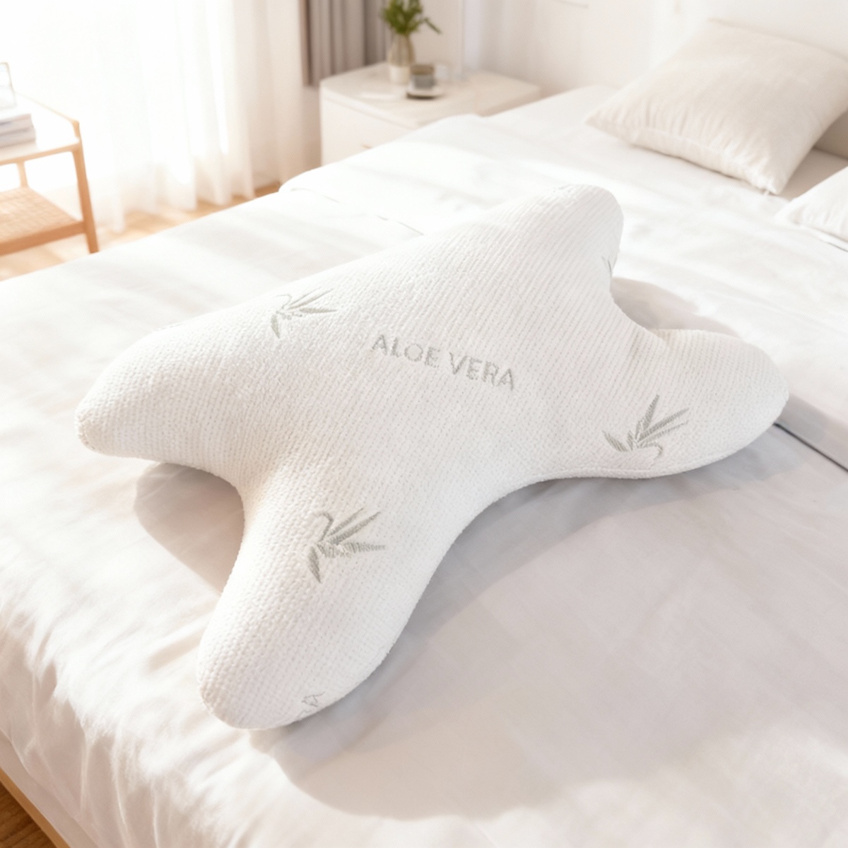 Anti-Falten Kissen für Frauen und Männer - Schmetterlingskissen - Beauty Sleep Pillow Anti Aging Kissen gegen Schlaffalten - Seitenschläfer Kissen