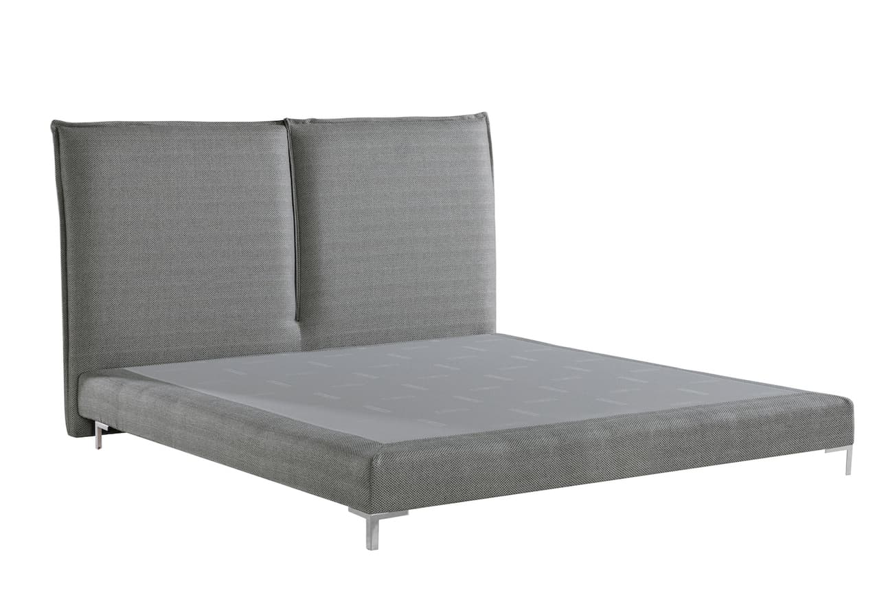 Boxspringbett Lissimo in Hellgrau (160x200cm)