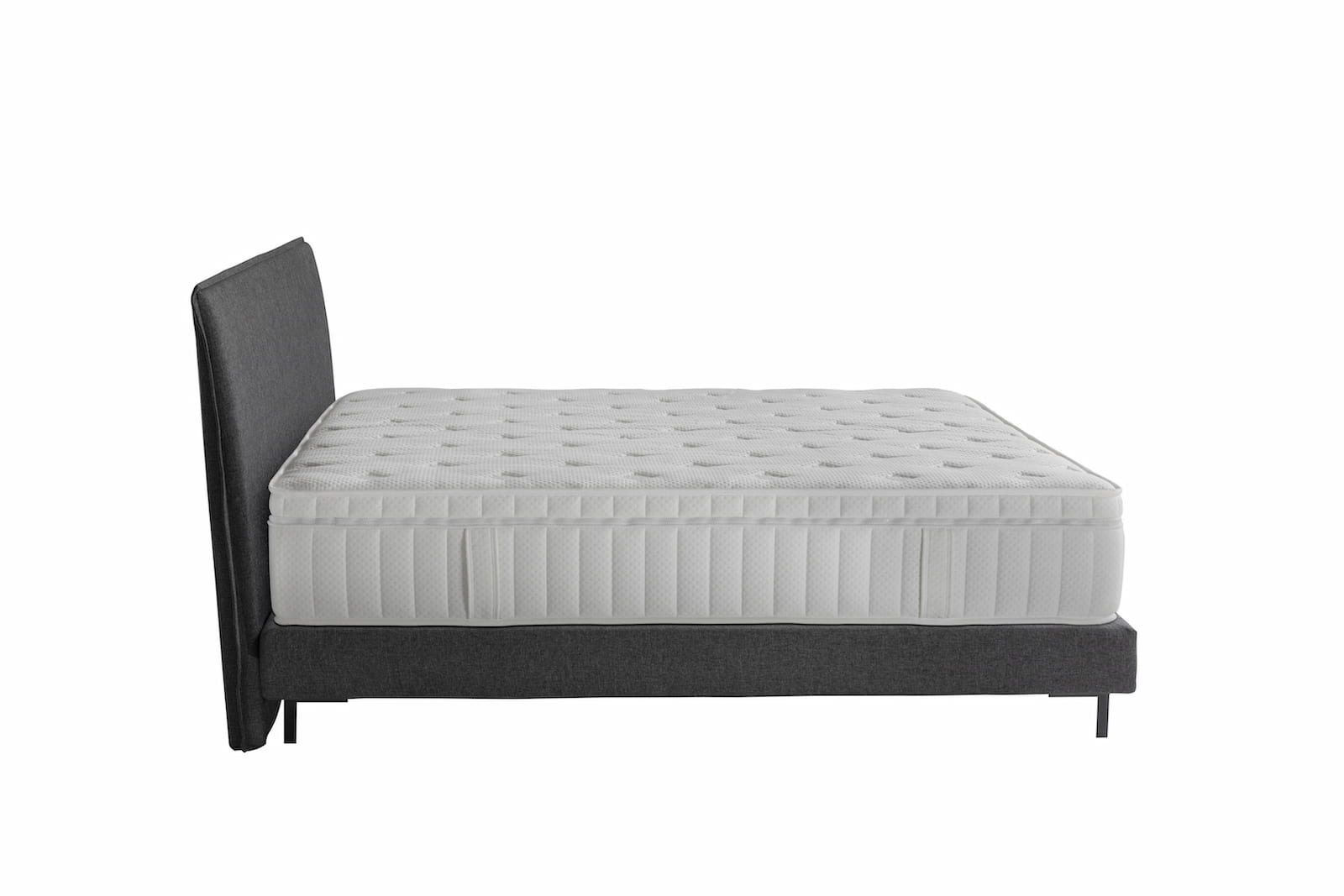 Boxspringbett Clark in Anthrazit (160x200cm)