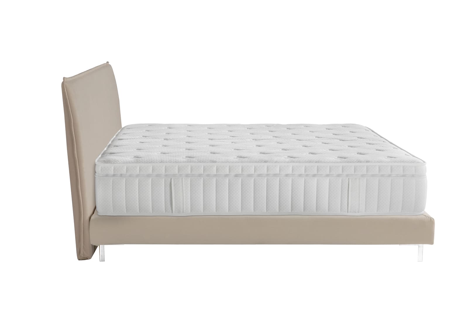 Boxspringbett Clark in Creme (200x200cm)