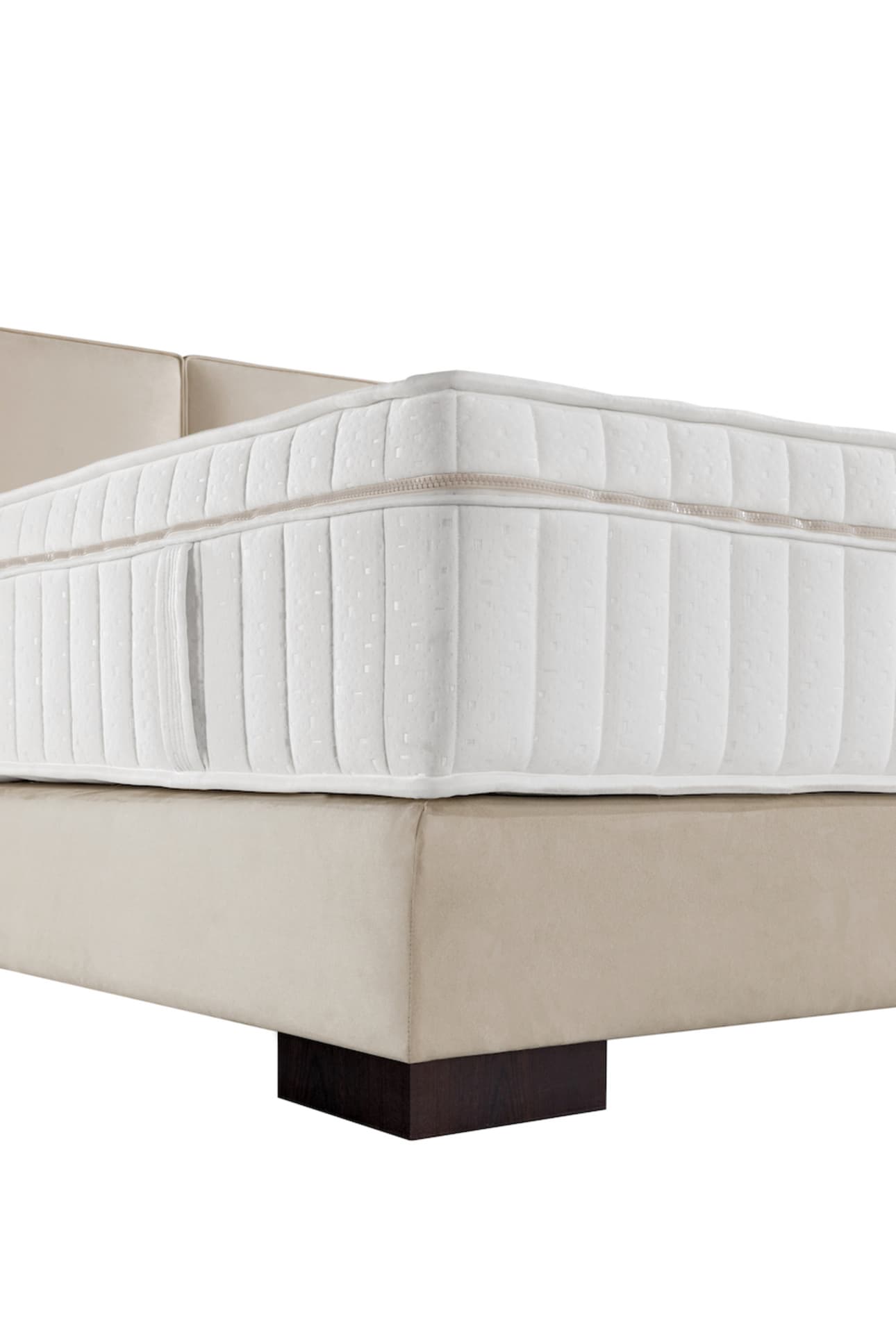 Boxspringbett Lazy Plus in Hell-Creme (180x200cm)