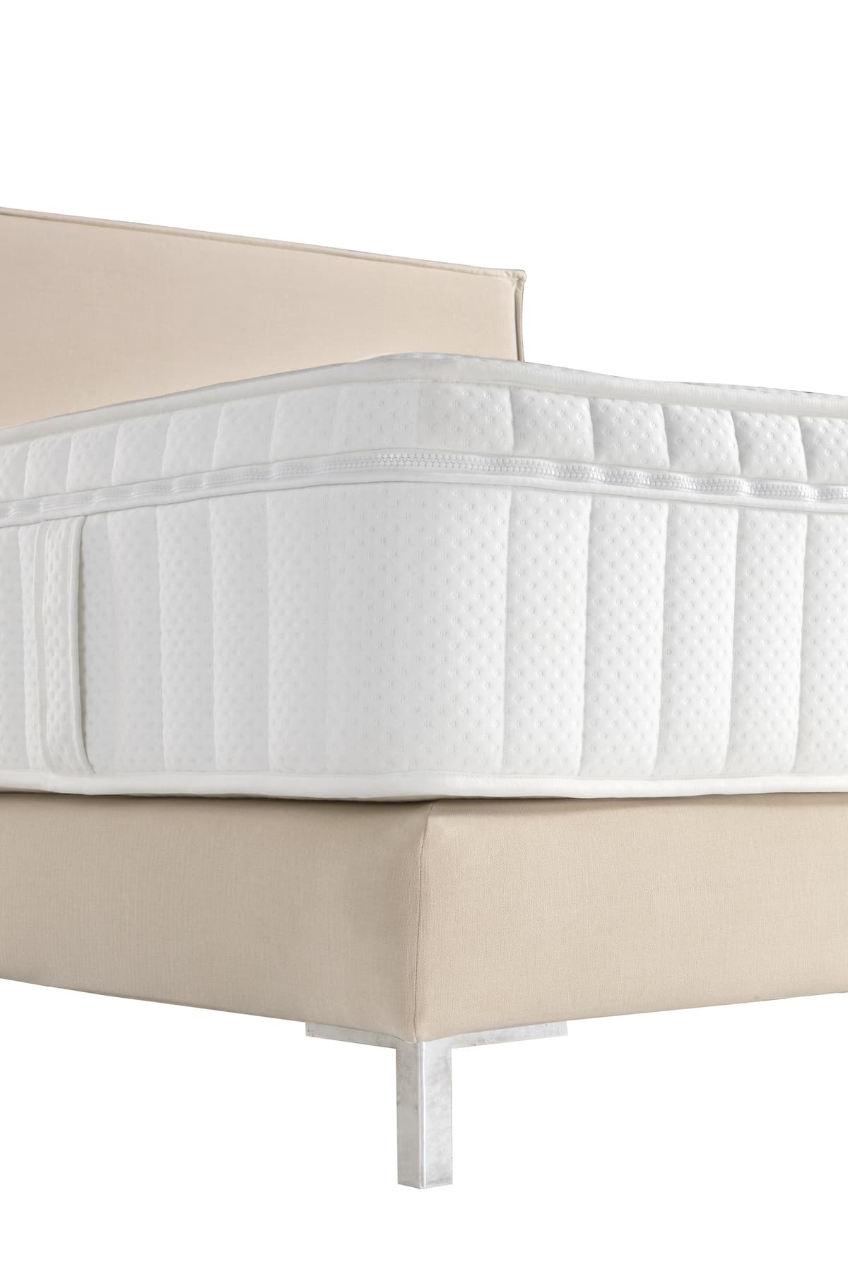 Boxspringbett Stan in Creme (160x200cm)