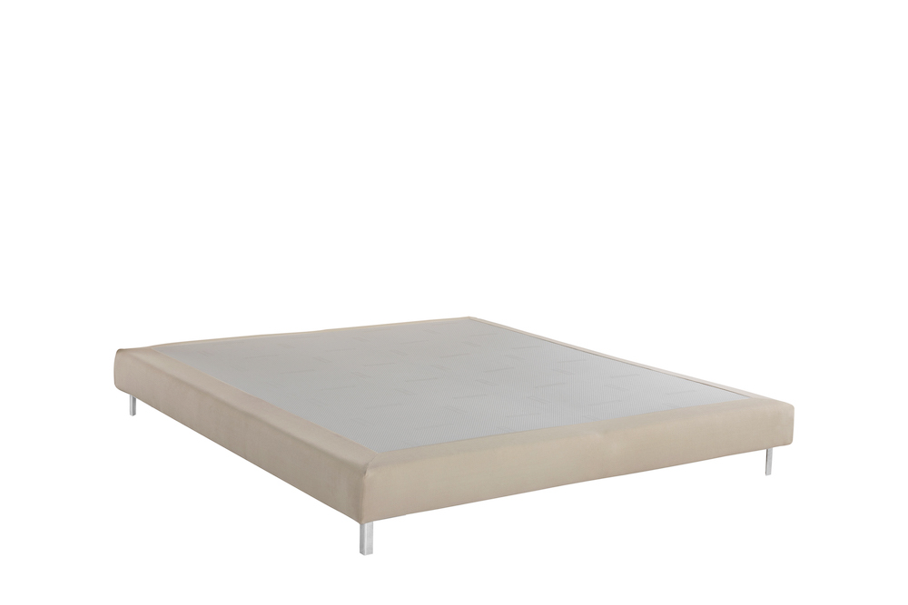 Boxspringbett Bettgestell James (200x200cm) in Creme