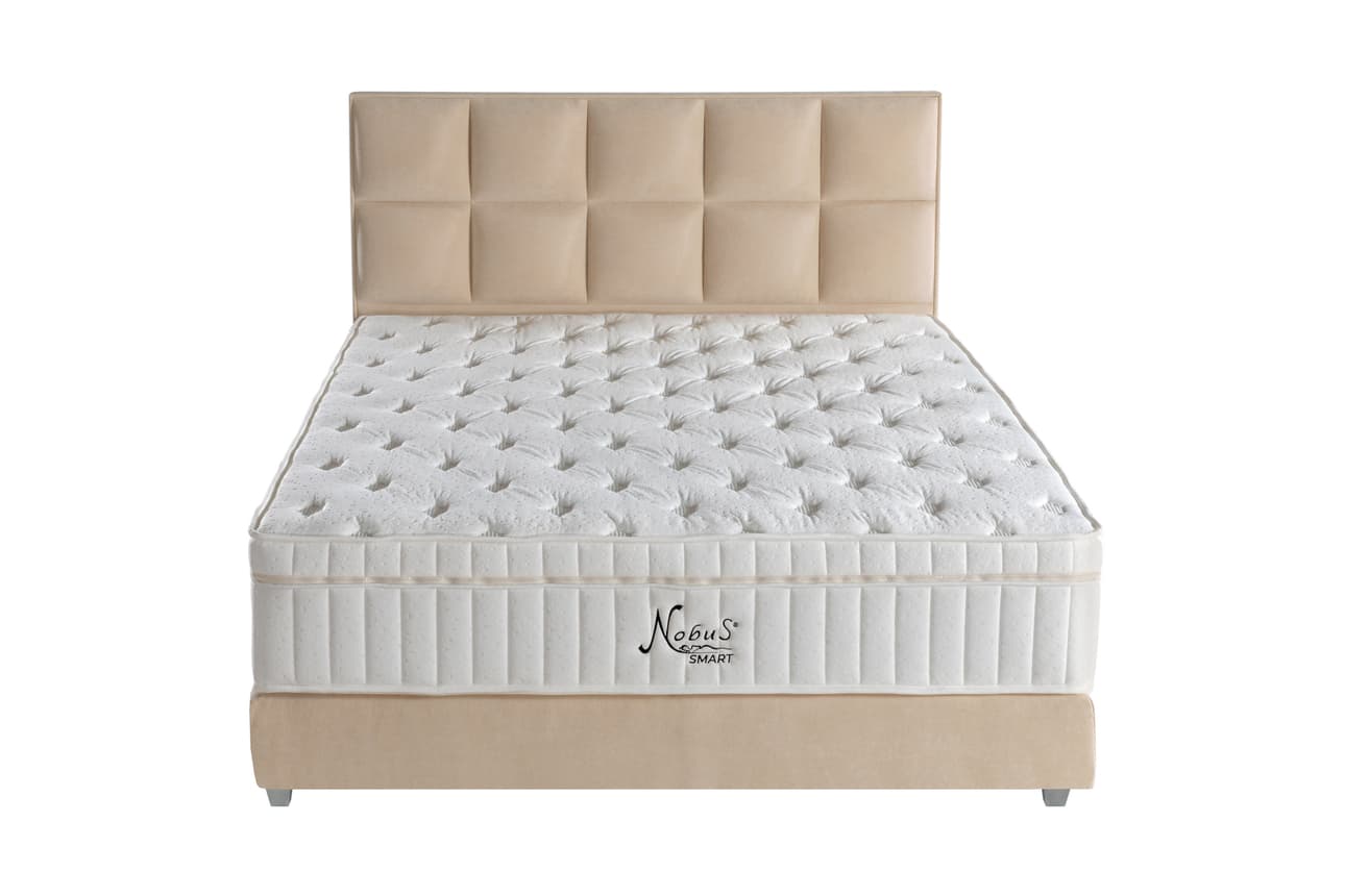 Boxspringbett Magnum (200x200cm) Creme