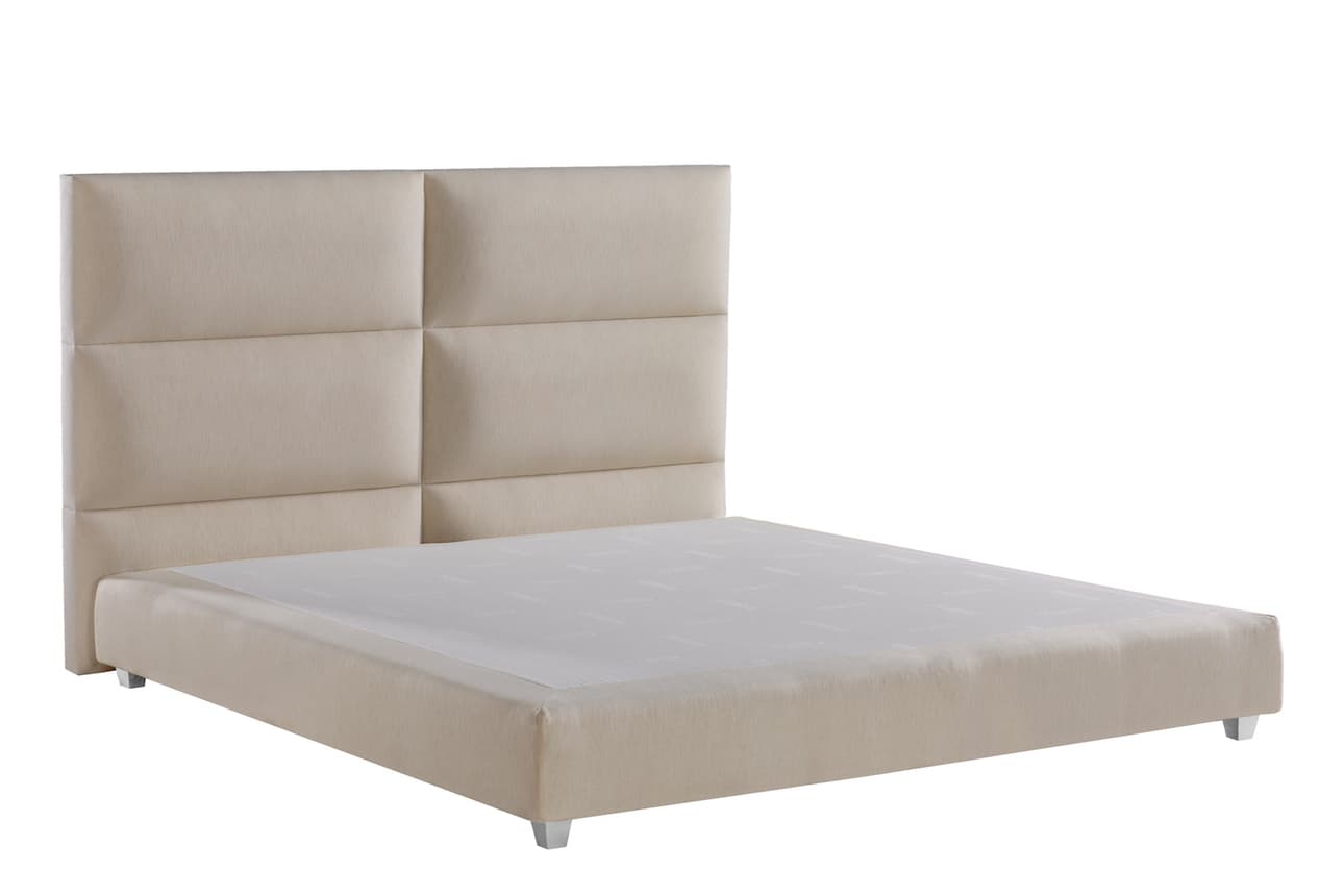 Boxspringbett Square in Leinenoptik (180x200cm)