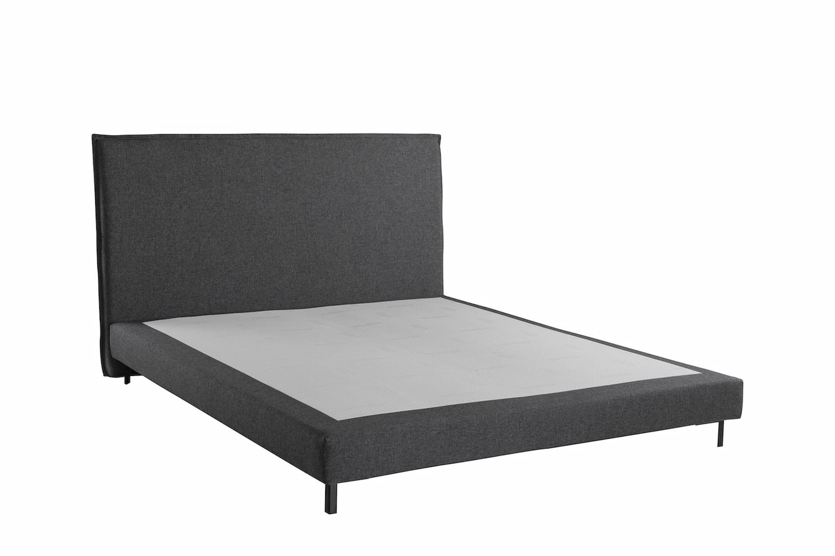 Boxspringbett Clark in Anthrazit (200x200cm)