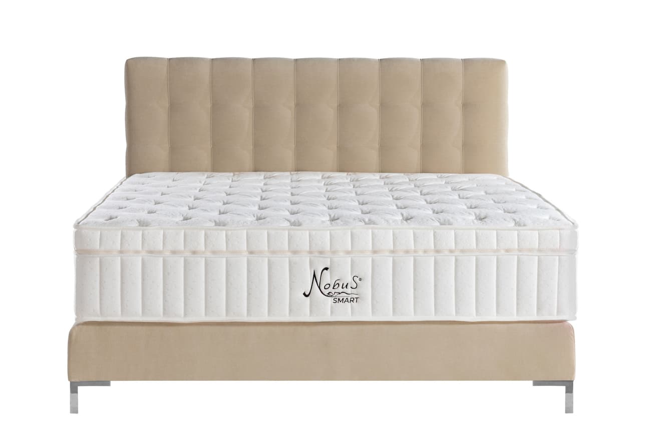 Boxspringbett Rome in Creme (120x200cm)